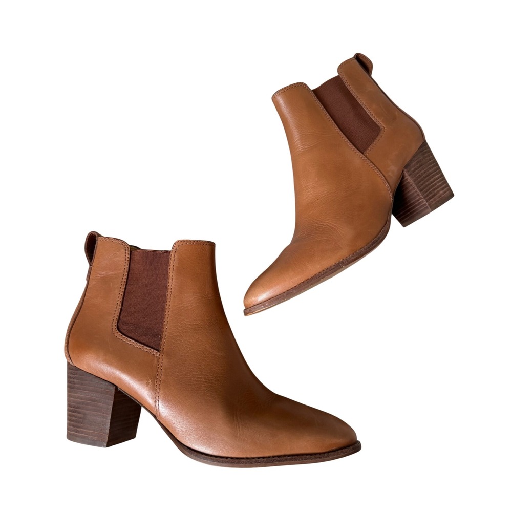 Madewell Boots The Regan English Heeled Saddle Leather Brown 11